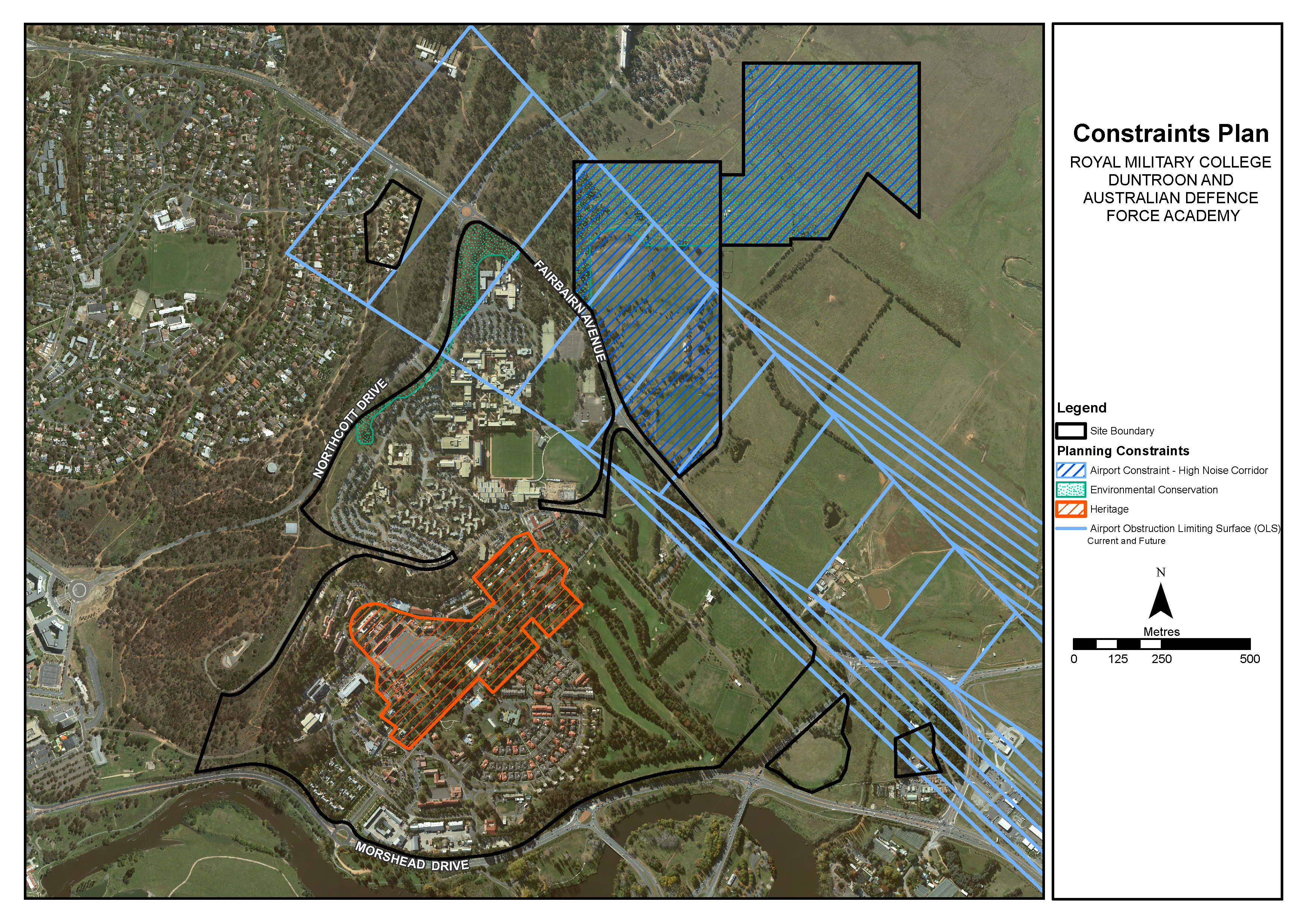 Figure 101 - Australian Defence Force Academy and Constraints Plan