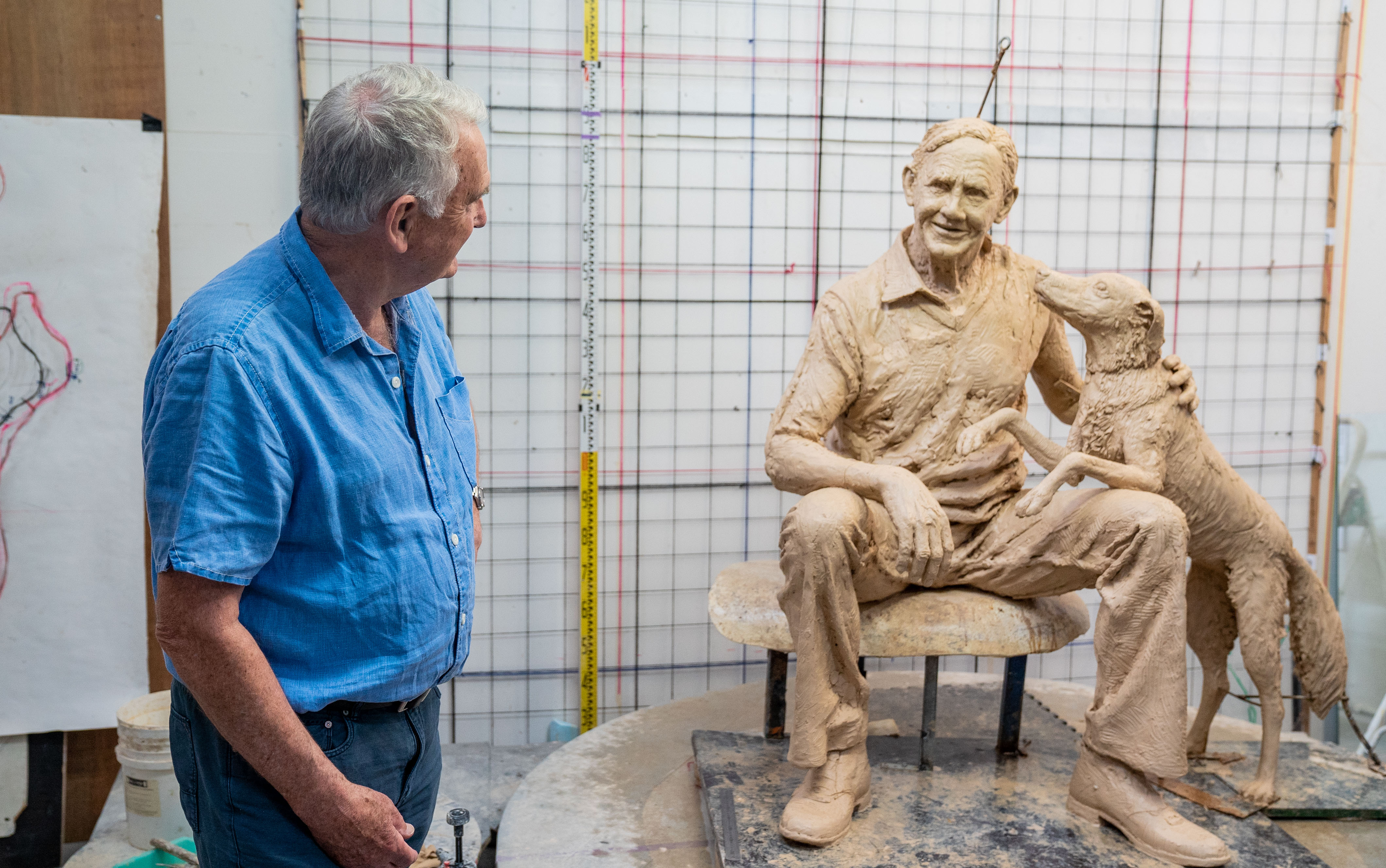 Sir John Gorton sculpture_clay 2020