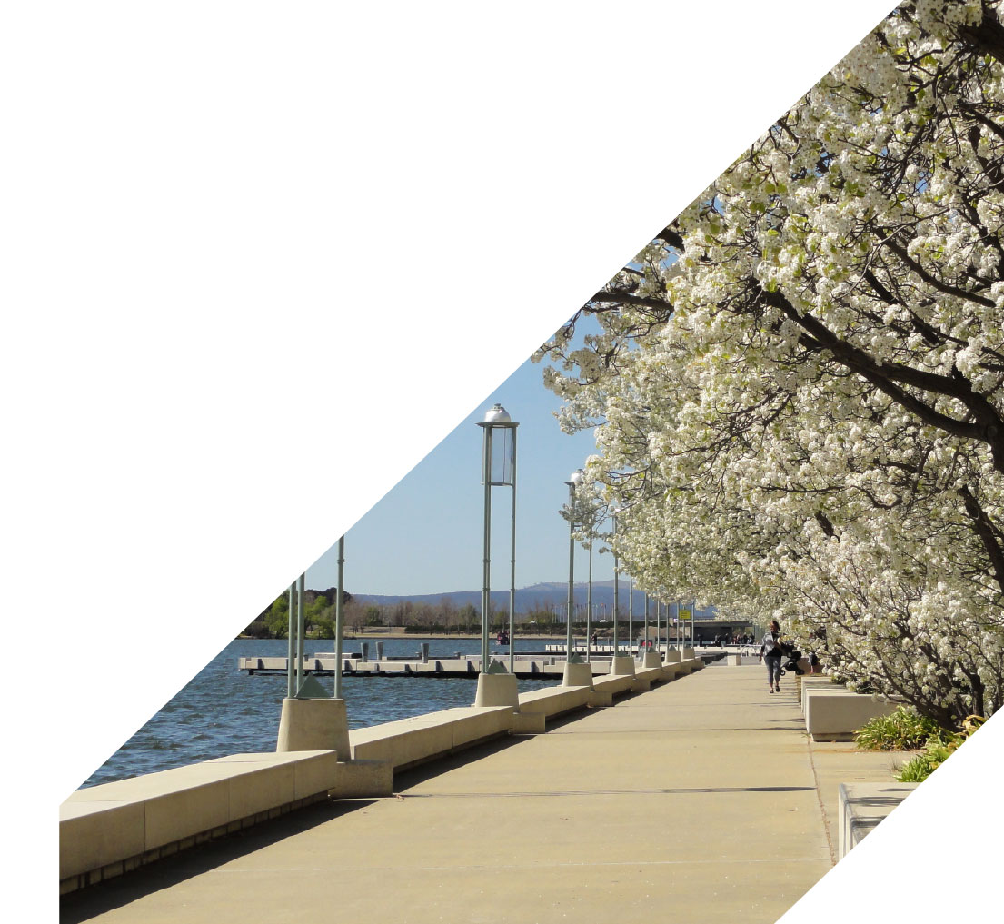 Shores of Lake Burley Griffin, Commonwealth Place, Parkes