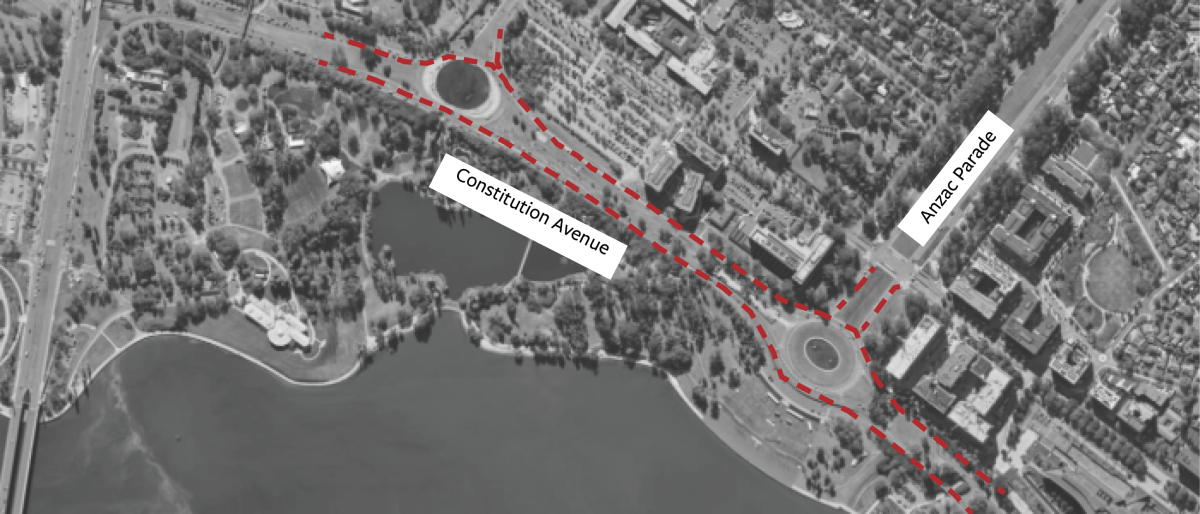 Parkes Way lane closures