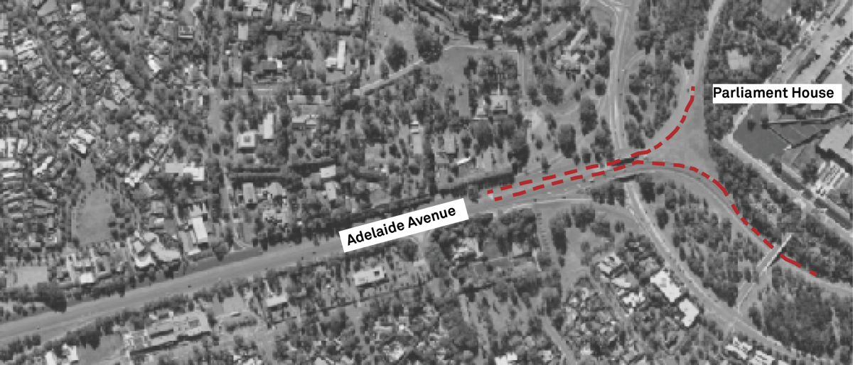 T2 Lane closure - Adeliade Avenue