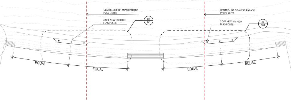 Set out Plan, Rond Terrace