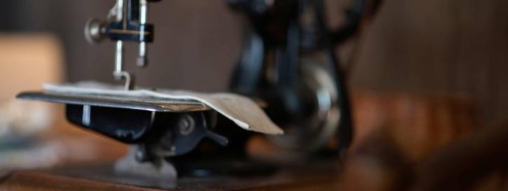 Sewing Machine at Blundells Cottage, Kings Park.