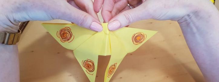 Bogong origami mobile.