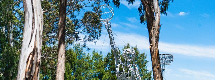 Olympic Basketballer sculpture, Australian Institute of Sports (AIS), Bruce.