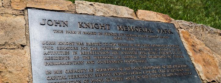 John Knight Memorial Park, Belconnen.