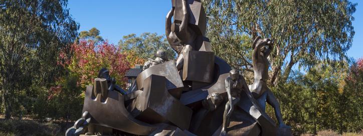 The Royal Australian Navy Memorial, Anzac Parade, Parkes. 