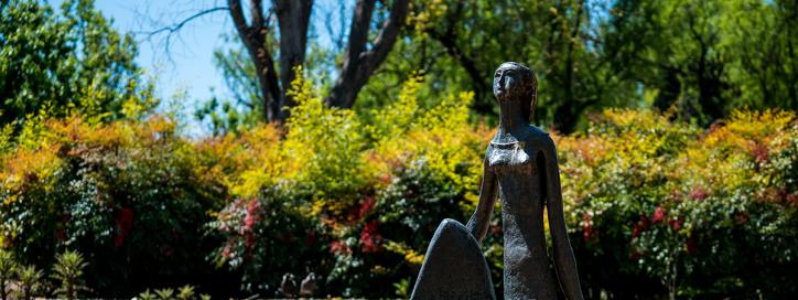 Seated Lady, Commonwealth Park, Parkes.