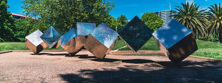 Tumbling Cubes, Margaret Timpson Park, Belconnen.