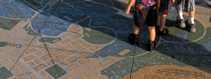 Walter Burley Griffin Mosaic, Regatta Point, Parkes.