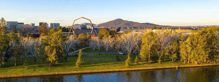 Landscape view of Acton Peninsula