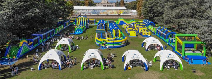 Photo of the Tuff Nutterz supersize inflatable maze 