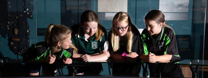Children touring the National Capital Exhibition