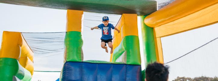 Inflatable obstacle course