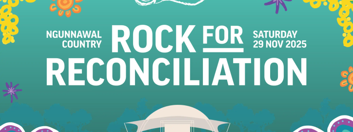 Rock for Reconciliation - Banner