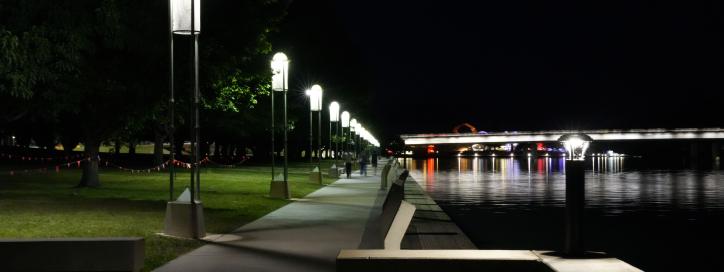 Image of Central Basin at night