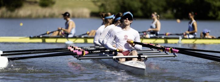Rowers on the lake
