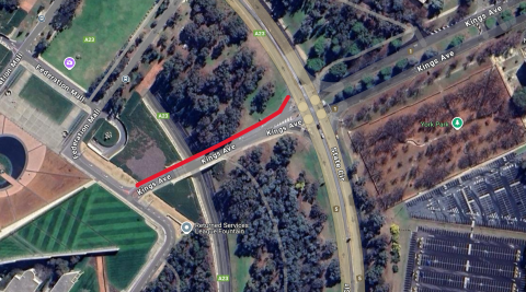 Kings Avenue Footpath Closure Western Side