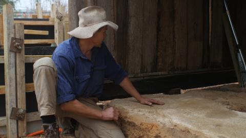 Blundells Cottage - Laying down the foundations