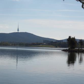Lake with Telstra Tower