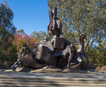 The Royal Australian Navy Memorial, Anzac Parade, Parkes. 