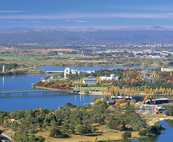 Aerial view of section of the National Triangle lands