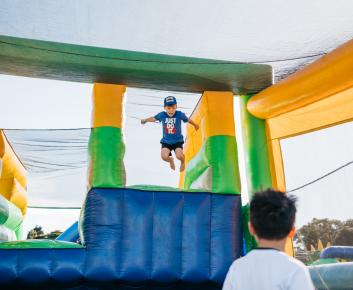 Inflatable obstacle course